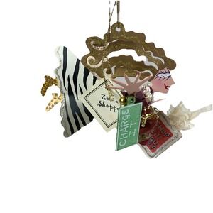 Silvestri Fanciful Flights By Karen Rossi Zebra Shopper Ornament